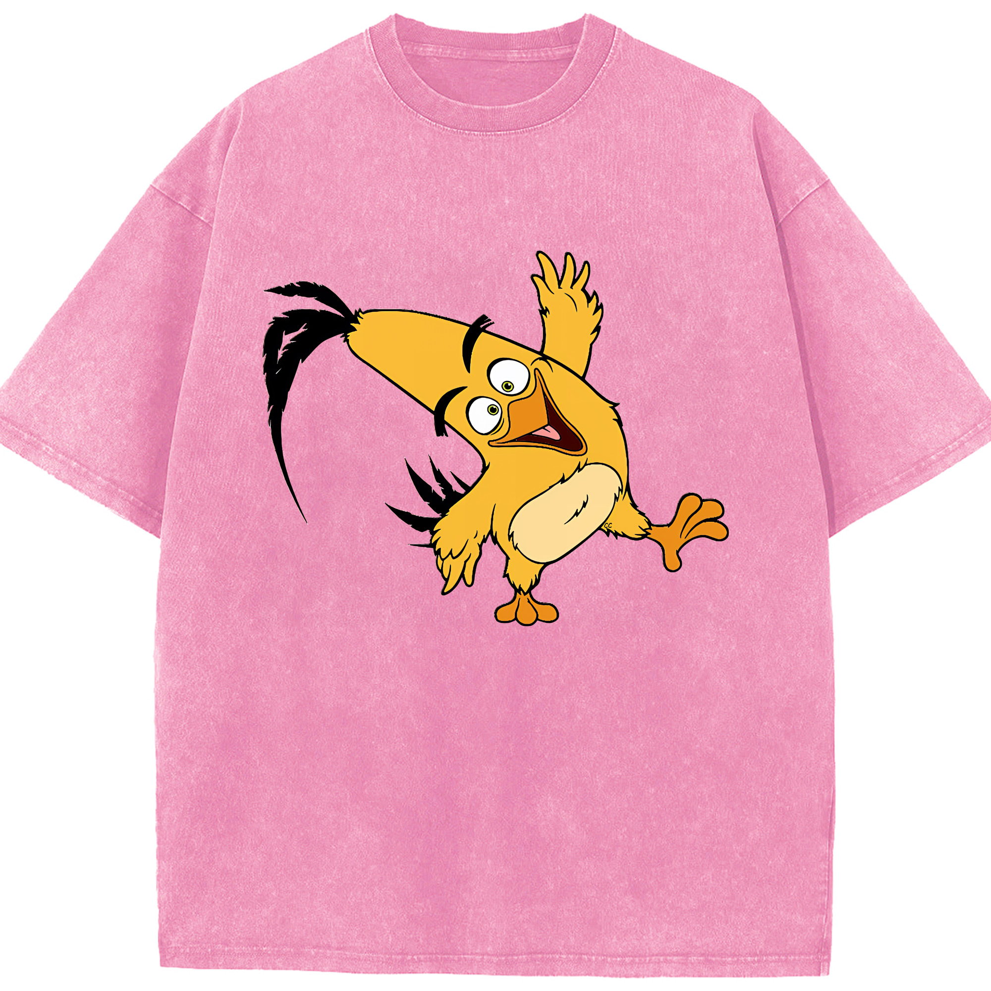 （画像用） Angry Birds アングリーバード 綿100% ヴィンテージ風 半袖Tシャツ（フロントプリント）